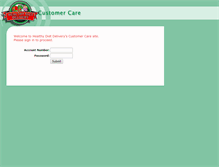 Tablet Screenshot of customer.healthydietdelivery.com